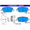 Image de Kit De Plaquettes De Frein, Frein À Disque 13.0460-5530.2 Ate Ate 13.04605530.2 Honda