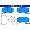 Image de Kit De Plaquettes De Frein, Frein À Disque 13.0460-5515.2 Ate Ate 13.04605515.2 Hyundai