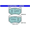 Image de Kit De Plaquettes De Frein, Frein À Disque Ate Ceramic 13.0470-4700.2 Ate 13.04704700.2 Audi