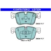 Image de Jeu De Plaquettes De Frein, Frein À Disque 13.0470-7339.2 Ate Ate 13.04707339.2 Citroen;Ds;Opel;Peugeot;Toyota;Vauxhall