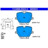 Image de Kit De Plaquettes De Frein, Frein À Disque 13.0460-5523.2 Ate Ate 13.04605523.2 Bmw;Toyota