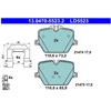 Image de Kit De Plaquettes De Frein, Frein À Disque Ate Ceramic 13.0470-5523.2 Ate 13.04705523.2 Bmw;Toyota