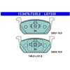 Image de Jeu De Plaquettes De Frein, Frein À Disque 13.0470-7335.2 Ate Ate 13.04707335.2 Audi;Seat;Skoda;Volkswagen