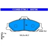 Image de Jeu De Plaquettes De Frein, Frein À Disque 13.0460-5796.2 Ate Ate 13.04605796.2 Ford;Mazda