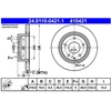Image de Disque De Frein Ate 24.01100421.1 Mazda