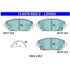 Image de Jeu De Plaquettes De Frein, Frein À Disque 13.0470-5522.2 Ate Ate 13.04705522.2 Mazda
