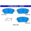 Image de Jeu De Plaquettes De Frein, Frein À Disque 13.0460-5522.2 Ate Ate 13.04605522.2 Mazda