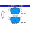 Image de Jeu De Plaquettes De Frein, Frein À Disque 13.0460-7355.2 Ate Ate 13.04607355.2 Audi;Cupra;Ford;Seat;Skoda;Volkswagen