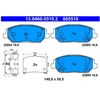 Image de Jeu De Plaquettes De Frein, Frein À Disque 13.0460-5510.2 Ate Ate 13.04605510.2 Hyundai;Kia