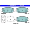 Image de Jeu De Plaquettes De Frein, Frein À Disque 13.0470-5510.2 Ate Ate 13.04705510.2 Hyundai;Kia