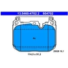 Image de Jeu De Plaquettes De Frein, Frein À Disque 13.0460-4702.2 Ate Ate 13.04604702.2 Bmw;