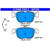 Image de Jeu De Plaquettes De Frein, Frein À Disque 13.0460-7354.2 Ate Ate 13.04607354.2 Audi;Cupra;Ford;Seat;Skoda;Volkswagen