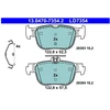 Image de Jeu De Plaquettes De Frein, Frein À Disque 13.0470-7354.2 Ate Ate 13.04707354.2 Audi;Cupra;Ford;Seat;Skoda;Volkswagen