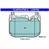 Image de Jeu De Plaquettes De Frein, Frein À Disque 13.0470-4702.2 Ate Ate 13.04704702.2 Bmw;