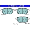 Image de Jeu De Plaquettes De Frein, Frein À Disque 13.0470-5690.2 Ate Ate 13.04705690.2 Lexus;Subaru;Toyota