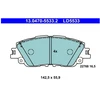 Image de Jeu De Plaquettes De Frein, Frein À Disque 13.0470-5533.2 Ate Ate 13.04705533.2 Lexus;Toyota