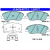 Image de Jeu De Plaquettes De Frein, Frein À Disque 13.0470-5777.2 Ate Ate 13.04705777.2 Hyundai;Kia;Ssangyong