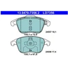Image de Jeu De Plaquettes De Frein, Frein À Disque 13.0470-7356.2 Ate Ate 13.04707356.2 Citroen;Ds;Opel;Peugeot