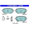 Image de Jeu De Plaquettes De Frein, Frein À Disque 13.0470-3888.2 Ate Ate 13.04703888.2 Mercedes-Benz;Nissan;Renault