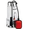 Image de Einhell Pompe d’évacuation pour eaux chargées GC-DP 1020 N (1000 W, Profondeur d'immersion 5 m, Câble d alimentation 10 m, Corps en INOX, Livrée avec jeu d'adaptateurs universel) en occasion ou reconditionné