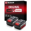 Image de Original Einhell Système à double batterie 4,0 Ah Twinpack Power X-Change (Li-Ion, 18V, 2x 4,0 Ah, adapté à tous les appareils PXC, gestion proactive de la batterie, cycles de charge adaptés à l'état) en occasion ou reconditionné