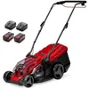 Image de Einhell Tondeuse à gazon sans fil GE-CM 36/36 Li Kit Power X-Change (36V, largeur 36 cm, 400 m² max., sans charbon, bac collecteur 40 L, hauteur de coupe 25-75mm, avec 2 batteries 4,0Ah + 2 chargeurs) en occasion ou reconditionné