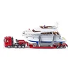 Image de SIKU 1849, Transporteur de Poids Lourds avec Yacht, 1:87, Métal,Plastique, Multicolore, Pneus Caoutchouc en occasion ou reconditionné