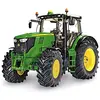 Image de SIKU 3282, Tracteur John Deere 6210R, 1:32, Métal/Plastique, Vert, Direction à Fusée et Attelage à essieu tronqué en occasion ou reconditionné