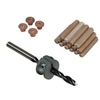 Image de Ensemble pour assembler, 8mm. (4 centreurs, foret à bois, butée de profondeur, tourillons)