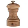 Image de - Moulin à poivre manuel en bois de hêtre finition antiquaire 10 cm
