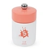 Image de Pop Moulin à sel manuel en bois, couleur blanc mat et corail 10 cm