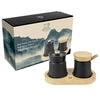 Image de Bali Palais des épices Moulin à poivre Bali fonte noir et sa coupelle à sel en coffret cadeau