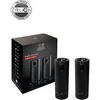 Image de Night Electric Coffret cadeau - Duo de moulins à poivre et à sel électriques Line noir mat 15 cm