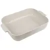 Image de - Plat four céramique rectangle écru 40 cm - 16'