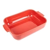 Image de - Plat four céramique rectangle rouge 32 cm - 12,5'