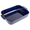 Image de - Plat four céramique rectangle bleu profond 32 cm - 12,5'