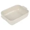 Image de - Plat four céramique rectangle écru 25 cm - 10'