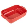 Image de - Plat four céramique rectangle rouge 25 cm - 10'