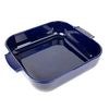 Image de - Plat four céramique carré bleu profond 36 cm - 14'