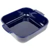 Image de - Plat four céramique carré bleu profond 28 cm - 11'