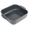 Image de - Plat four céramique carré ardoise 21 cm - 8,25'