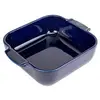 Image de - Plat four céramique carré bleu profond 21 cm - 8,25'