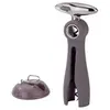 Image de - Tire-bouchon à vis sans fin couleur basalte avec coupe-capsule 19 cm