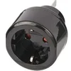 Image de Adaptateur de Voyage Europe vers Australie avec Fusible 10A Noir
