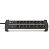 Image de Premium Alu-Line 16-fach Duo schwarz mit 2 Schalter 3 m