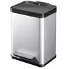 Image de Poubelle de tri selectif 2 bacs a pedale 20L (9+9) Oko Duo Plus M Coloris - Argent