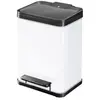 Image de Poubelle de tri selectif 2 bacs a pedale 20L (9+9) Oko Duo Plus M Coloris - Blanc