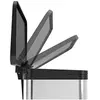 Image de Poubelle de tri selectif 2 bacs a pedale 20L (9+9) Oko Duo Plus M Coloris - Noir