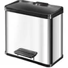 Image de poubelle a pédale tri sélectif öko duo plus l inox 0630-200