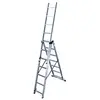 Image de Echelle transformable 3 plans 3x7 echelons 4,2m/5,1m en aluminium Hobby